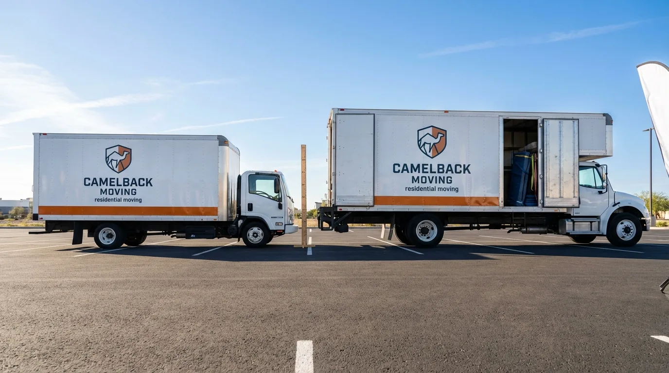 Moving truck size capacity guide in Farmer City